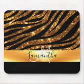 Glitter Leopard Print Muismat (Voorkant)