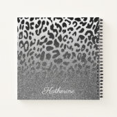 Glitter Leopard Print Notitieboek (Achterkant)