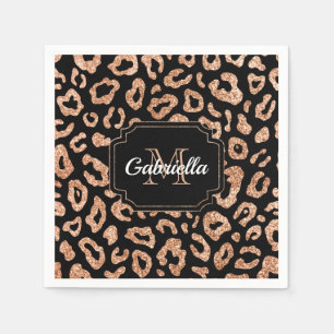 Glitter Leopard Print Servet
