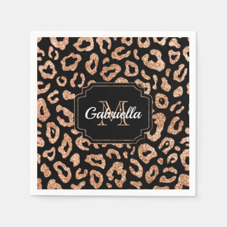 Glitter Leopard Print Servet
