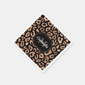 Glitter Leopard Print Servet (Hoek)