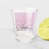 Glitter Leopard Print Shot Glas (Achterkant)