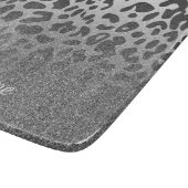 Glitter Leopard Print Snijplank (Hoek)