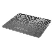 Glitter Leopard Print Snijplank (Hoek)