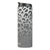 Glitter Leopard Print Thermosbeker (Geroteerd rechts)