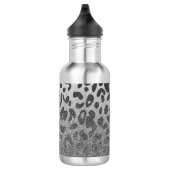 Glitter Leopard Print Waterfles (Rechts)