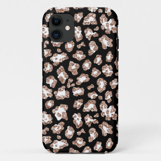 Glitter Leopard-telefooncase iPhone 11 Hoesje