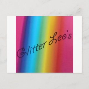 Glitter Leo's Briefkaart