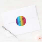 Glitter Leo's Ronde Sticker (Envelop)