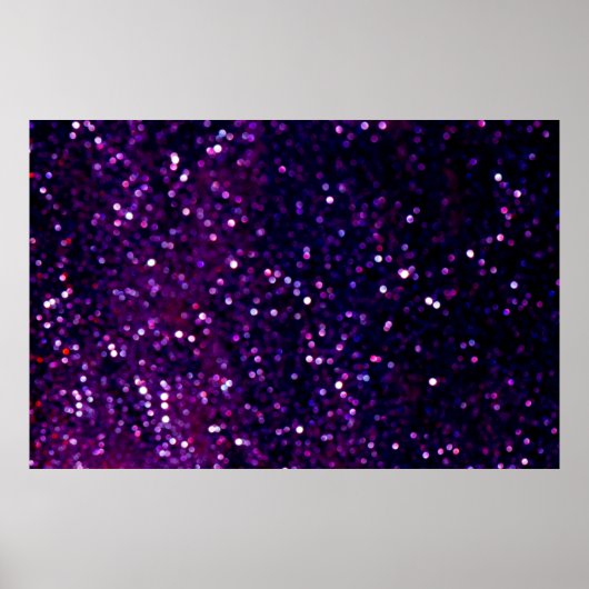 Glitter  licht achtergrond paars en zwart poster (Voorkant)