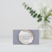 Glitter Light Circle Shimmering Star Paars Card Visitekaartje (Staand voorkant)