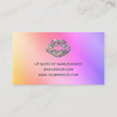 Glitter Lip Gloss Visitekaartje (Achterkant)