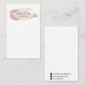 Glitter Logo Earning Cards Visitekaartje (Voorkant / Achterkant)