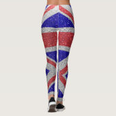 Glitter London Flag Britse Mode Stylish Leggings (Achterkant)