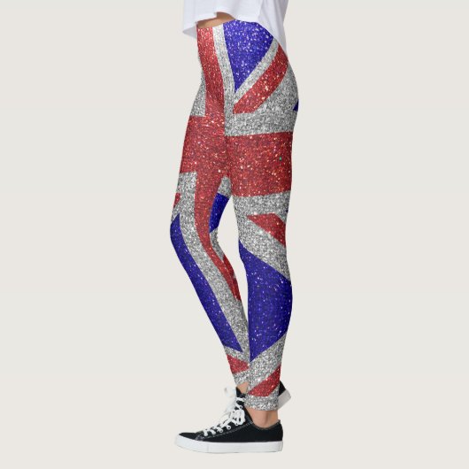 Glitter London Flag Britse Mode Stylish Leggings (Links)