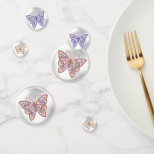 Glitter Look Vlinders Confetti