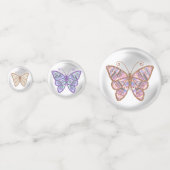 Glitter Look Vlinders Confetti (Achterkanten)