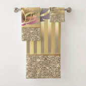 Glitter Lotus Bad Handdoek (Insitu)