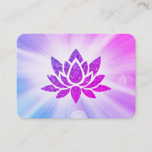 *~* Glitter Lotus Rays Reiki Healing Energy  Visitekaartje