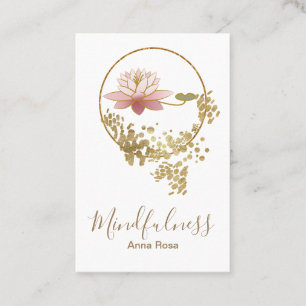 *~* Glitter Lotus Yoga Meditation Mindfullatie Visitekaartje