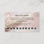 Glitter Loyalty 10 Nails Lashes Beauty Visitekaartje (Achterkant)