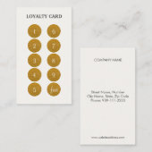 Glitter Loyalty Punch Visitekaartje (Voorkant / Achterkant)