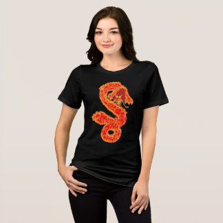 Glitter Lunar Nieuwjaar van de Draak Tri-Blend Shirt