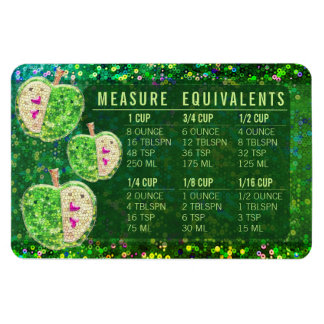 Glitter Maatconversie Keuken Meetgids Magneet