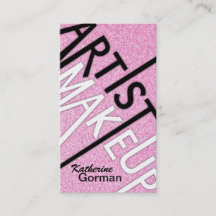 Glitter Makeup Artistische Visitekaartjes