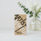 Glitter Makeup Artistische Visitekaartjes (Staand voorkant)