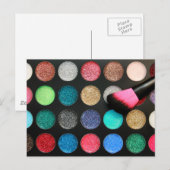 Glitter Makeup Briefkaart (Voorkant / Achterkant)