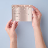 Glitter Makeup Roos van de bijsluiter Flyer (Hand)