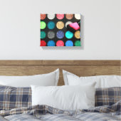 Glitter Makeup Stretted Canvas Print (Insitu (Slaapkamer))