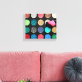 Glitter Makeup Stretted Canvas Print (Insitu (Woonkamer))