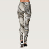Glitter Marble Pattern – Sparkling Luxury Stone  Leggings (Achterkant)