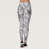 Glitter Marble Pattern – Sparkling Luxury Stone  Leggings (Achterkant)