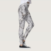Glitter Marble Pattern – Sparkling Luxury Stone  Leggings (Rechts)