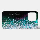 Glitter Meisjesachtig Moderne Glans Sweet 16 Zwart Case-Mate iPhone Case (Achterkant (horizontaal))