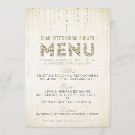 Glitter Menu (Voorkant)