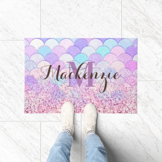 Glitter Mermaid Deurmat (Binnen)