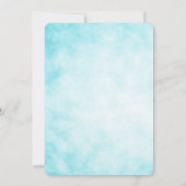 Glitter Mermaid Invitation, onder de Zee Partij, Kaart (Achterkant)