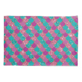 Glitter mermaïdaal patroon Pillowcase Kussensloop (Achterkant)