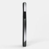 Glitter met monogrammetallisch zilver en diamanten Case-Mate iPhone case (Achterkant/rechts)