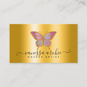 Glitter Metallic Folie Butterfly Logo Visitekaartje