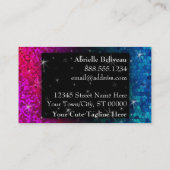 Glitter Mode Boutique Makeup Art Event Planner Visitekaartje (Achterkant)