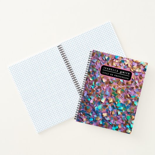 Glitter Modern Opal Holografische Collectie Notitieboek (Binnen)