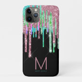 Glitter Monogram Case-Mate iPhone Case (Achterkant)