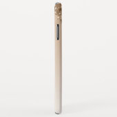 Glitter Monogram goudbruinkoolbrij Case-Mate iPhone Case (Achterkant/rechts)