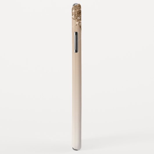 Glitter Monogram goudbruinkoolbrij Case-Mate iPhone Case (Achterkant/rechts)