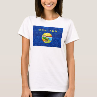 Glitter Montana vlag dames shirt